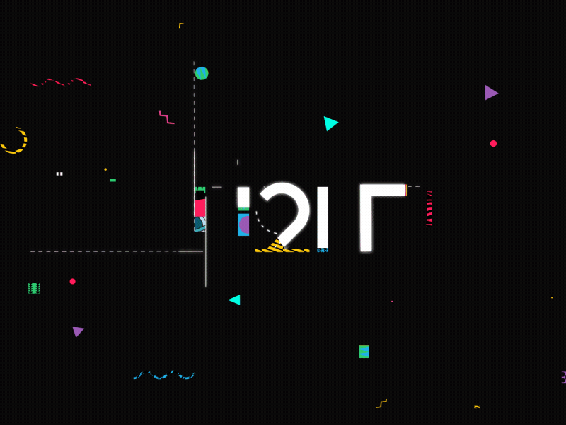 H2N 2d 3d ae e3d flat logo motion pattern shape