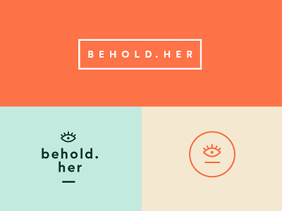 Behold.Her Brand Identity System behold her branding eye her logo mark seal women