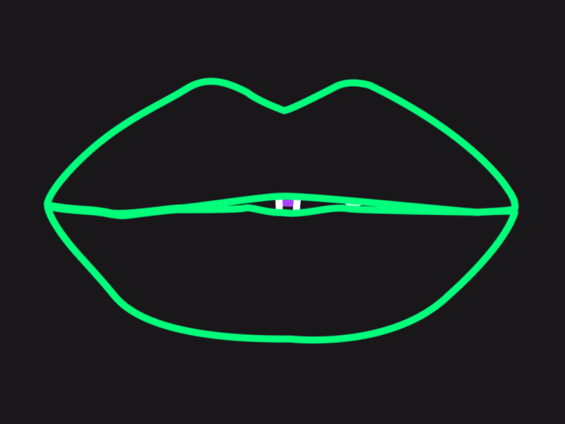 Eye gum after effects animation chew gum colors eye gum lips motion design