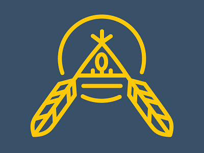 Aboriginal Logo aboriginal american design feather geometric logo native shield simple teepee tipi