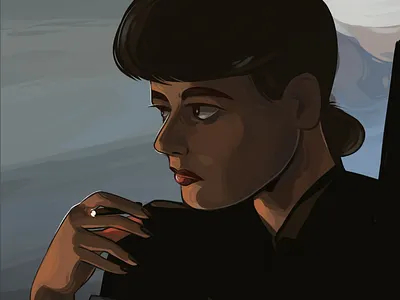 Rachel entertainment illustration movie painting portrait