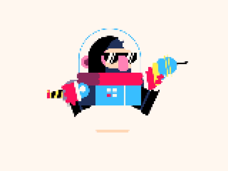 Space Dude animation astronaut character design future helmet portrait scifi space