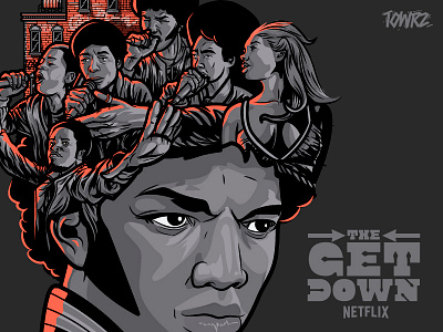 The Get Down bronx hiphop illustration mylene netflix new york shaolin fantastic vectors zeke