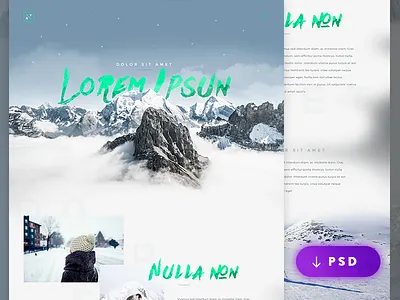 Winter Shot free psd