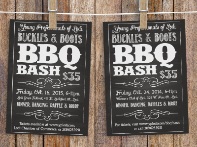 Event Promotion - Young Professionals of Lodi advertising poster print
