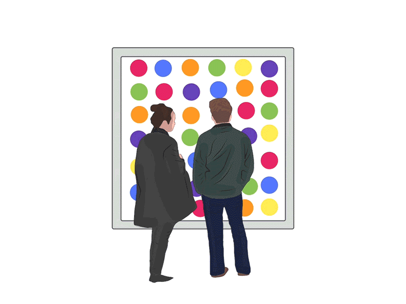 Analyzing Contemporary Art after effects gif motion graphics vector art