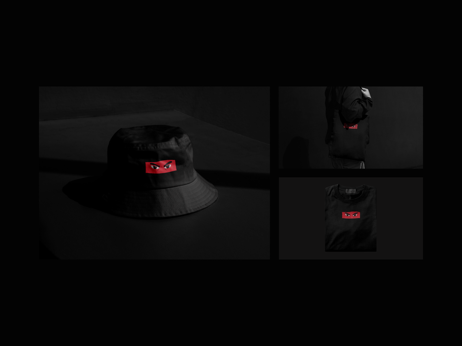 Eyes apparel art bag black cap clothing collection designer digital digitalart eye eyes follow hat illustration marketing print printing red white