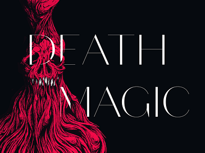 DEATH MAGIC album bones drawing illustration music noise photoshop skull type