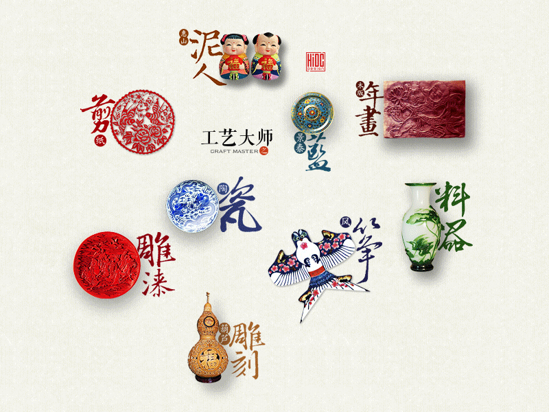 工艺大师/Crafts Master app arts crafts design h5 history traditional ui