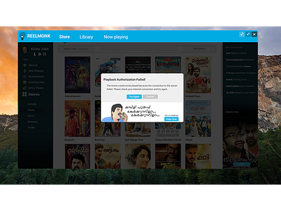 Reelmonk Movie Store ui uiux