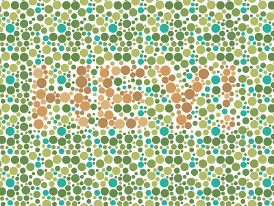 Color blindness font blind blindness circle color colour decorative dot round sans serif test typeface