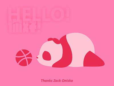 Hello dribbble! panda