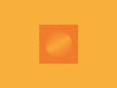 Squarecircle logo brand circle fade identity lines logo moire orange square