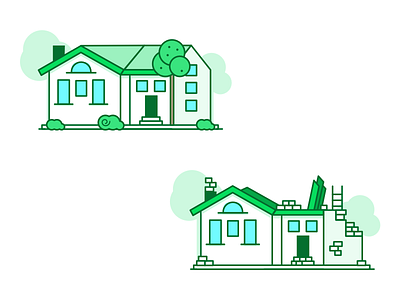 Houses 🇳🇴 building dwelling house icon illustration minimal