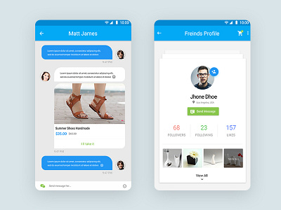 HandyCraft Shop Material UI kit android kit material mobile shopping ui
