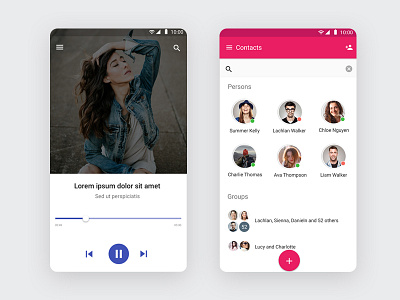 Material Mobile UI Kit app design kit material mobile ui