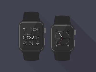 Flat iWatch Mockup download flat free iwatch mockup