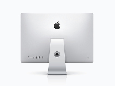 iMac Backside Mockup back imac mockup vector