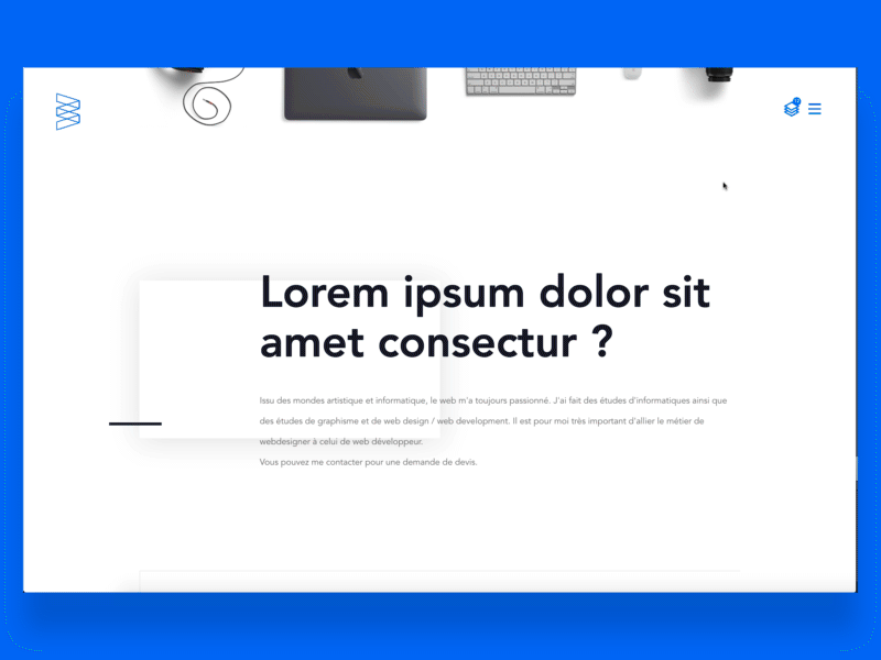 My personal portfolio preview animation card gradient hover logo portfolio scroll