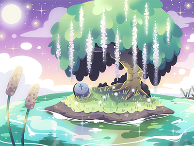 Rest in peace charlotte drawing gahmia illustration landscape piko ka rip sad sunset