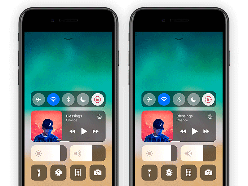 Control center iOS 11 Concept apple control center ios ios11 iphone