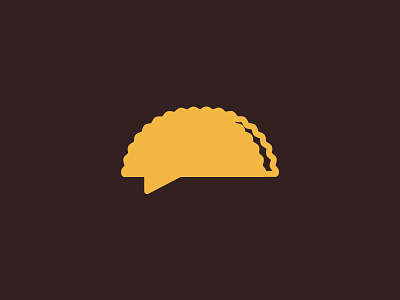 Talk About Taco brand clever concept design icon logo taco talk
