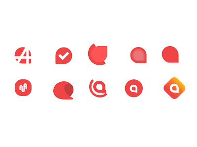 Cue up Progress brand branding color colours design identity logo progress red