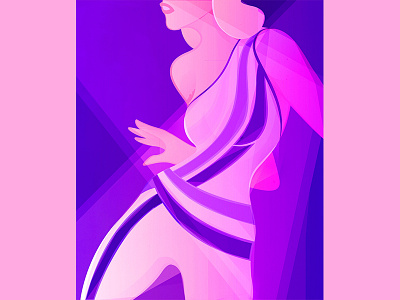 Agnetha 70s abba disco gay illustration music purple retro spandex vintage