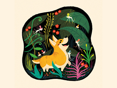 A Good Good Fairy Boy andrew kolb corgis fairies gallery nucleus illustration kolbisneat