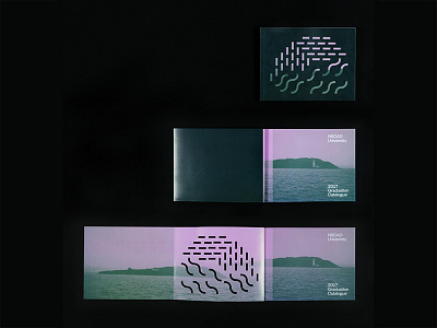 NSCAD University 2016 Graduation Catalogue diecut french fold print publication design