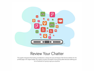 Check Reviews On The Go avatar flat flat design icon minimal phone review social ui