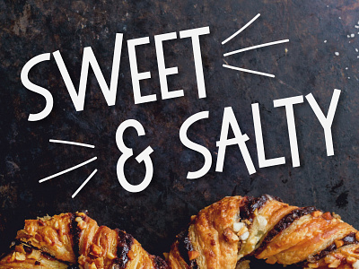 Sweet and Salty Bouncy Sans Serif bouncy pretzel sweet typography