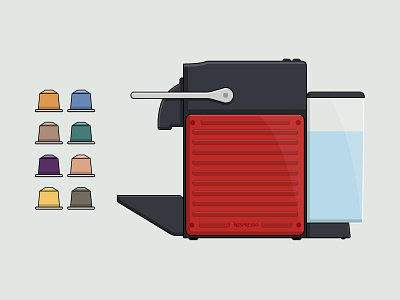 Coffee Machine Illustration coffee coffee machine nespresso