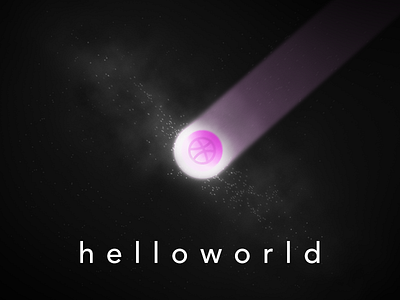 helloworld dribbble hello invitation thanks