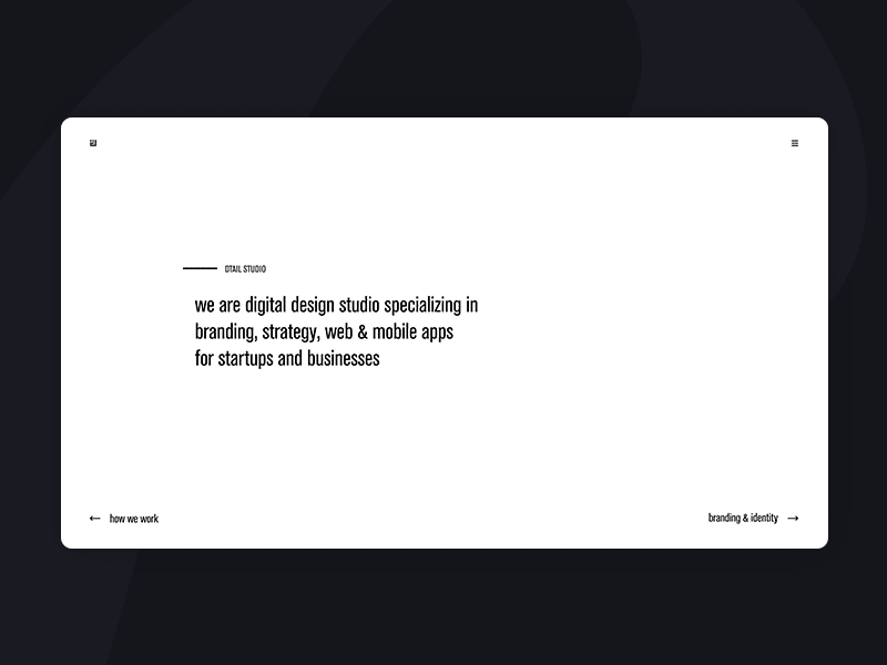 Homepage Animation after effects animation application design branding development responsive identity prototyping ui ux website design wireframing