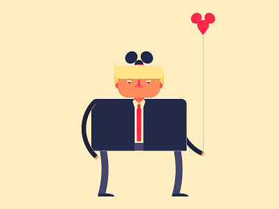 Make America Great Again america disney president trump. vector