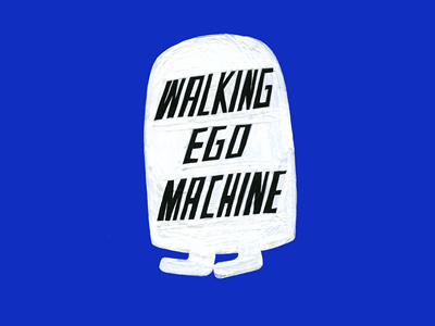 Walking Ego Machine Animation animation artist funny gif illustration stop motion