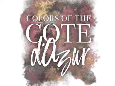 Colors of the Côte d'Azur 4 brush color color palette colour palette photoshop photoshop brush watercolor watercolour