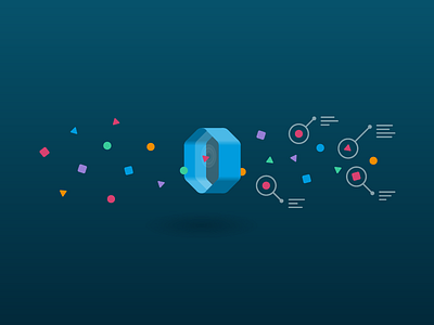 Data Recognition data hexagon illustration portal