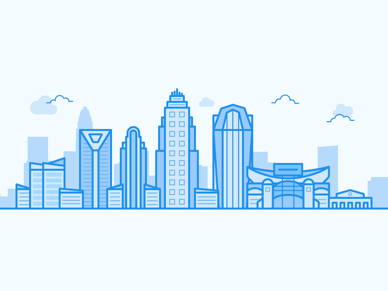 Example of Line Art Illustration — Charlotte, NC