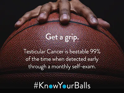What's Up Dribbble? awareness basketball campaign cancer creative director debut first shot nonprofit photography social media testicular cancer typography