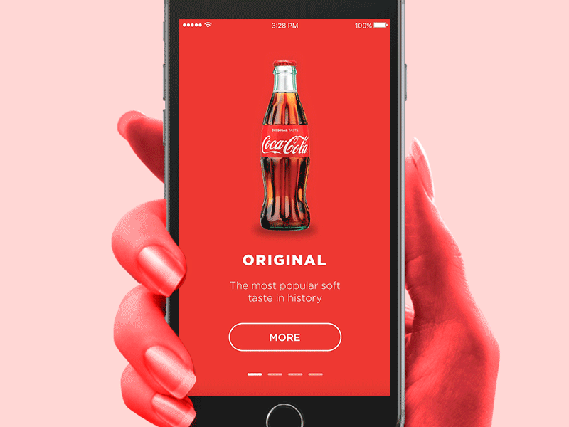 Coca-Cola Promo App advert app application coca cola coke interaction principle sketch ui ux