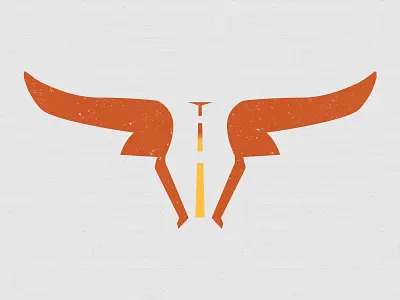 Longhorn Chip design logo longhorn