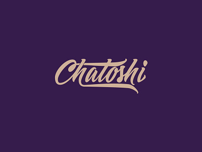 Chatoshi brand design lettering logo typography