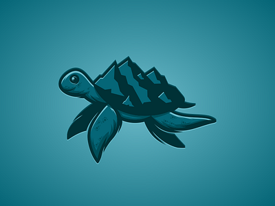 MountTurtle artwork brand identity coreldraw creative forsale graphic design illustrator letter head logo mountain photoshop turtle