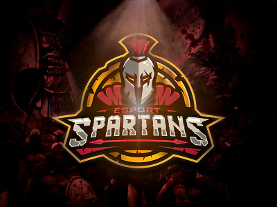 Spartans esports grunge logo m7d spartans sports