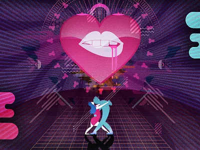 Sexy Tango argentina dance dancefloor illustration mouth noise sexy vector