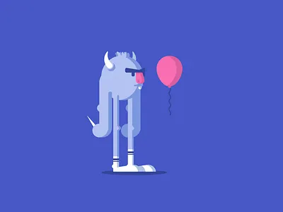 Balloon? balloon graphic design illustration monster pin simple socks unibrown