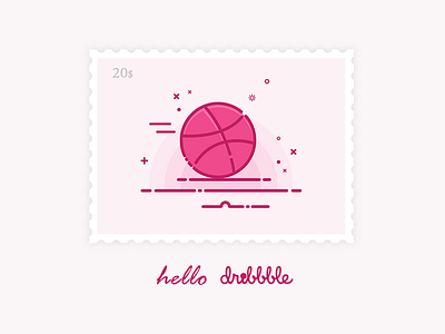 Hello dribbble debut dribbble first shot