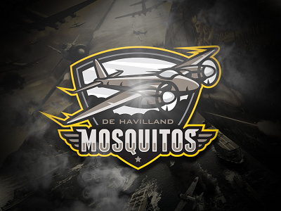 Mosquitos grunge logo m7d plane sports